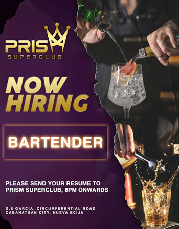 Hiring Bartender